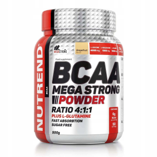 Aminokyseliny - NUTREND BCAA MEGA 4: 1: 1 500g glutamín aminokyseliny