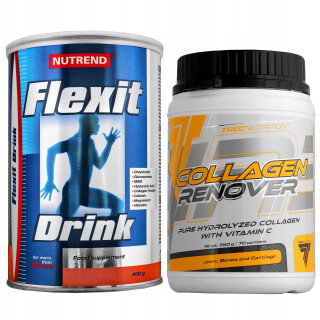 Ochrana kĺbov -  NUTREND FLEXIT DRINK 400G + TREC COLLAGEN relíny