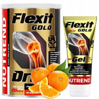 Ochrana kĺbov - NUTREND FLEXIT NÁPOJOVÉ ZLATO 400g + GÉL ZADARMO