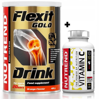 Ochrana kĺbov -  NUTREND FLEXIT GOLD DRINK 400g glukozamínové zviera