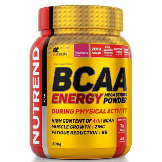Aminokyseliny - NUTREND Silné aminokyseliny BCAA ENERGY 500g taurín
