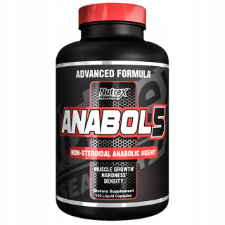 Testosterón - Nutrex Anabol-5 120CAP Hmotnosť svalov Sculpture libido