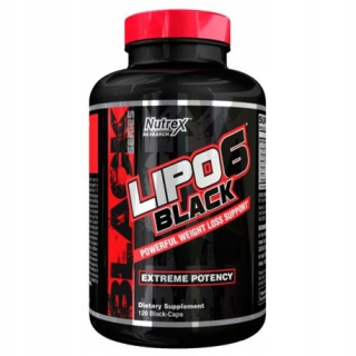 Spaľovač tuku - Nutrex Lipo 6 čierny 120K Silný spaľovač tuku
