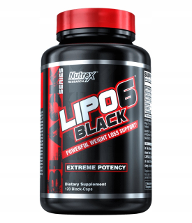 Spaľovač tuku - Nutrex Lipo 6 čierny 120KAP horák s USA silný hit