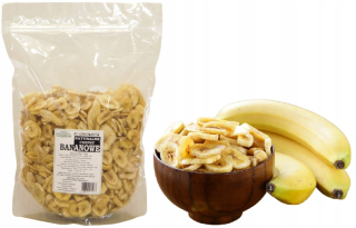 Sušené ovocie - NZ-banánové čipy sušené banány 1kg
