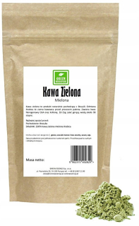 Zelená káva - Na chudnutie Káva Green Mielona Arabica 1kg