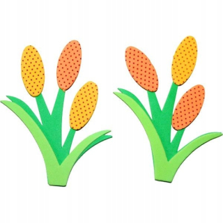 Veľkonočná dekorácia - Penové nálepky tulipány 5ks Veľká noc