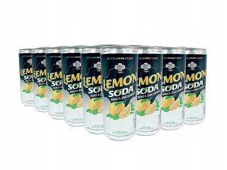 LEMON SODA nápoj bez cukru TESNENIE 24 ks x 330ml
