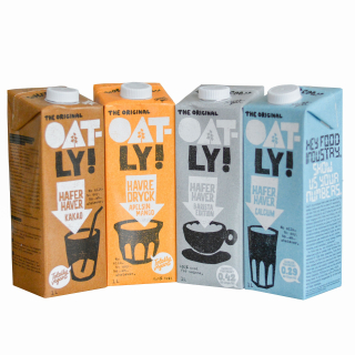 Oatly drink. Sada: Cocoa Orange Barista vápnik
