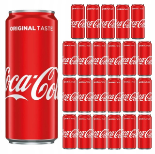 Sýtený nápoj COCA COLA 330 ml plechovka x 24 plechoviek