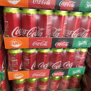 Sýtený nápoj Coca-Cola limetková plechovka 24x330 ml