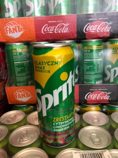 Sprite Uhlitovaný nápoj 24 x 330 ml