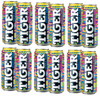 Ušetrené drink Tiger Bubble Gum 0.5L 12 ks
