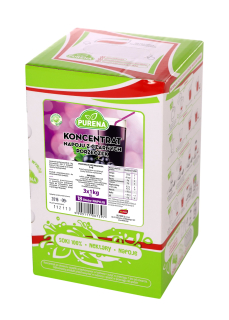 Nápoj z čiernych ríbezlí (koncentrát) PURENA 18l / 3kg