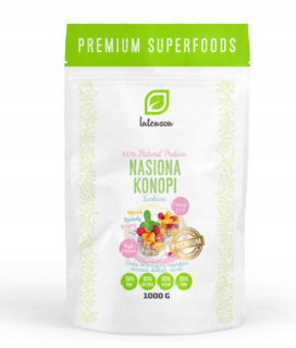 Konopné semená bez škrupiny 1kg Intenson