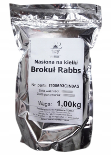 Semená na klíčkoch Brokolica Rabbs 1 kg / 1000 g