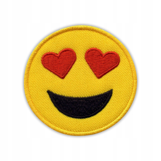 Darček na Valentína - Náplasy zamilované do Smiley - Small - Emoji, Láska výšivka