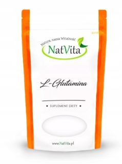 Aminokyseliny - Natvita 100% L-glutamín 500g Čistý prášok