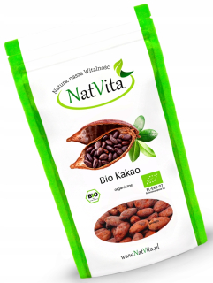 NatVita Cocoa BIO Criollo zrná 500g