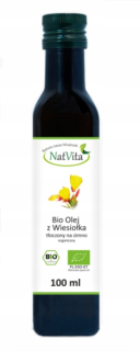 NatVita | Pupalkový olej BIO, lisovaný za studena | 250ml