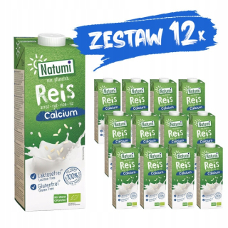 Natumi 12x1L Ryžový nápoj s vápnikom z morských rias