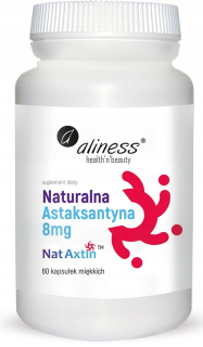 Prírodný astaxantín 8 mg silný antioxidant