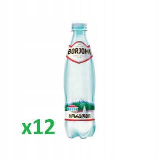 Prírodná PET minerálna voda 500 ml 12 ks Borjomi