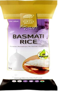Prírodná indická ryža Basmati ryža zlatá korytnačka 5kg