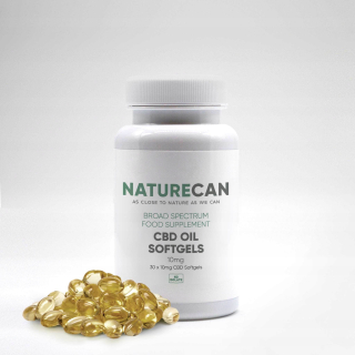 CBD - NatureCan 10mg kapsuly s CBD vegánskym olejom