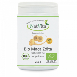 Natvita Bio Mac žltá 500 mg tablety 500 kusov