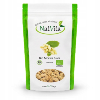 Sušené ovocie - Natvita White moruše BIO sušené ovocie 250g