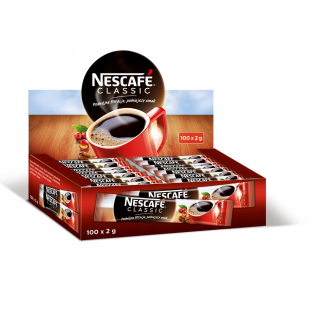 Káva mletá - Nescafe Classic 2g x 100 - instantná káva