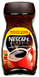 Instantná káva -  NESCAFE CLASSIC Rozpustná káva 220 g