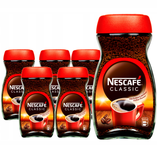 Instantná káva -  NESCAFE CLASSIC Rozpustná káva. 6x JAR 200 g