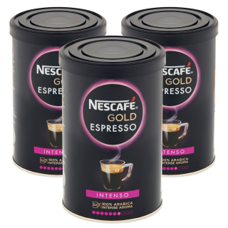 Instantná káva - NESCAFE GOLD Espresso Intenso rozpustné 3x 95g