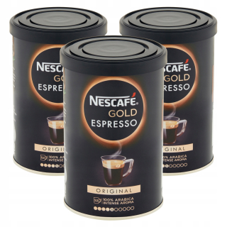 Instantná káva -  NESCAFE GOLD Espresso Originálne riešenie 3x95g