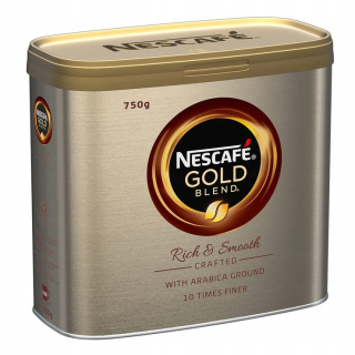 Instantná káva -  Nescafe Gold - plechovka na okamžitú kávu 750g UK