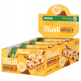 Nestle Muesli Barton Baton Chocolate Banana 12x35g