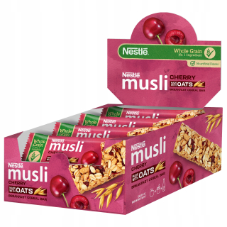 Nestle Muesli Bar Cereálna tyčinka čerešňa 12x35g