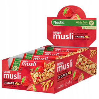 Nestle Muesli Grain Bartrook s jahodami 12x35g