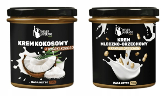 Nikdy priemerný kokosový krémový smotany + mliečny-rec