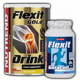 Ochrana kĺbov -  NUTREND FLEXIT GOLD 400G + GELLACOL 180K ZADARMO