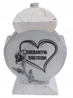 Obelix znicz pre milovaných rodičov srdce Kalia BM 34 cm