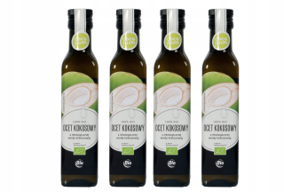 Ocot z kokosového vody surový bio nenajší 4x250ml