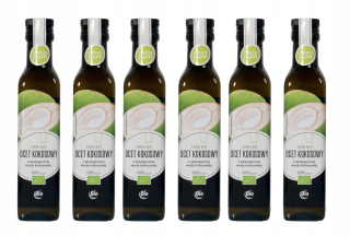 KOKOSOVÝ VODNÝ OCET SUROVÝ BIO NEFILTR 6x250ml