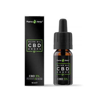 CBD - CBD olej na báze olivového oleja 5% certifikát GMP
