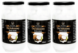 Kokosový olej 3 x 900ml nerafinovaný extra panna