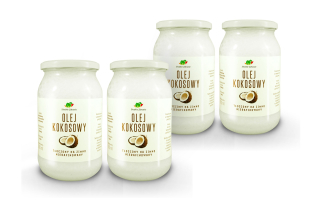 Kokosový olej 4x 900ml Nerafinovaná extra panna