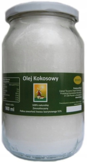 NERAFINOVANÝ KOKOSOVÝ OLEJ 900ML