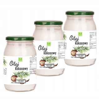 Coconut Oil Extra Virgin Unrefinované 3 x 900ml